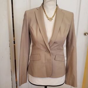 Loft Classic Beige Women's Blazer sz 00P NWT